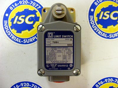 <B>Square D - </B>9007-TUB4 Limit Switch Series D